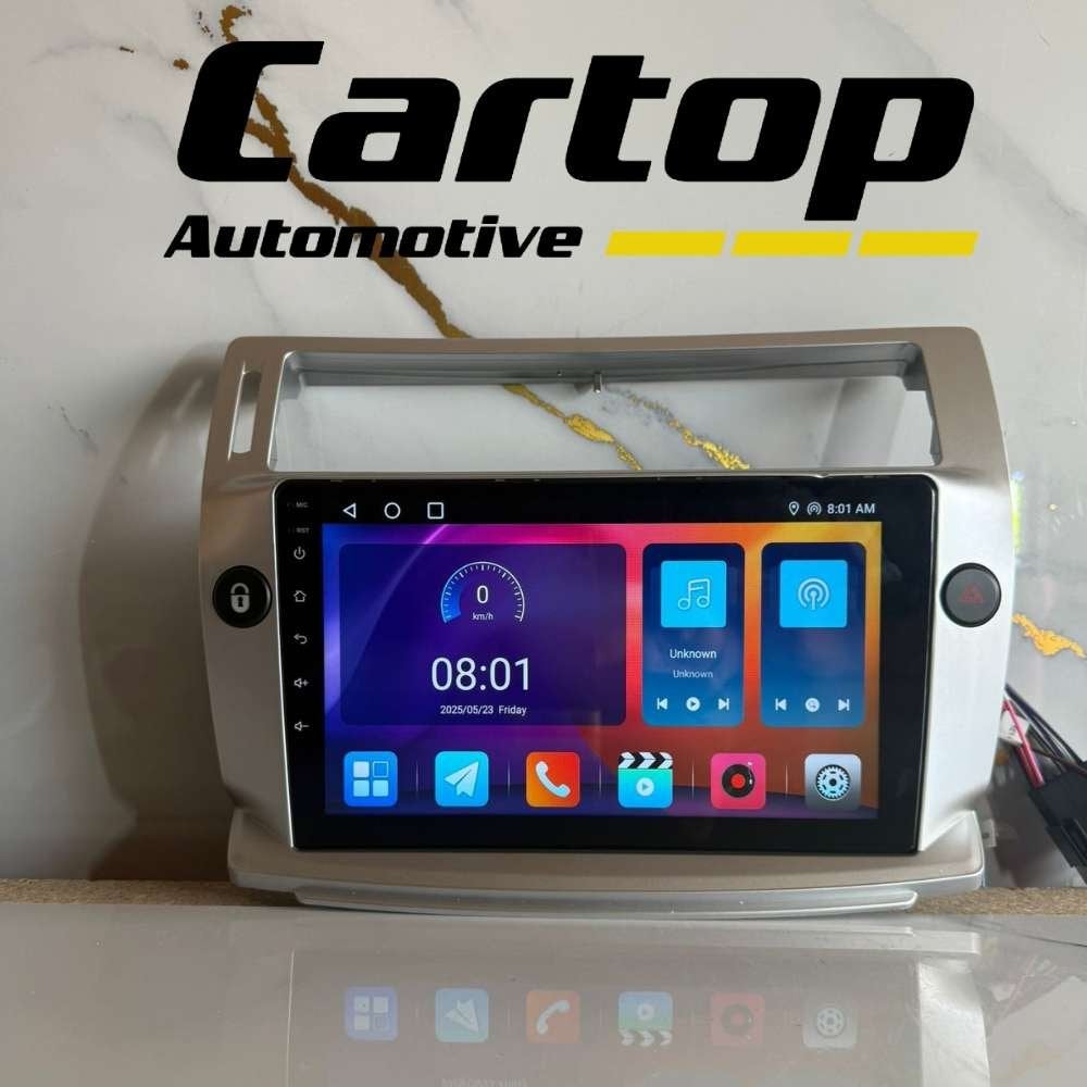 Citroen C4 2004-2010 Autoradio Zilver • CarPlay Android, Auto diversen, Autoradio's, Meridiaan 42, Zo goed als nieuw, Info@cartop-automotive.nl