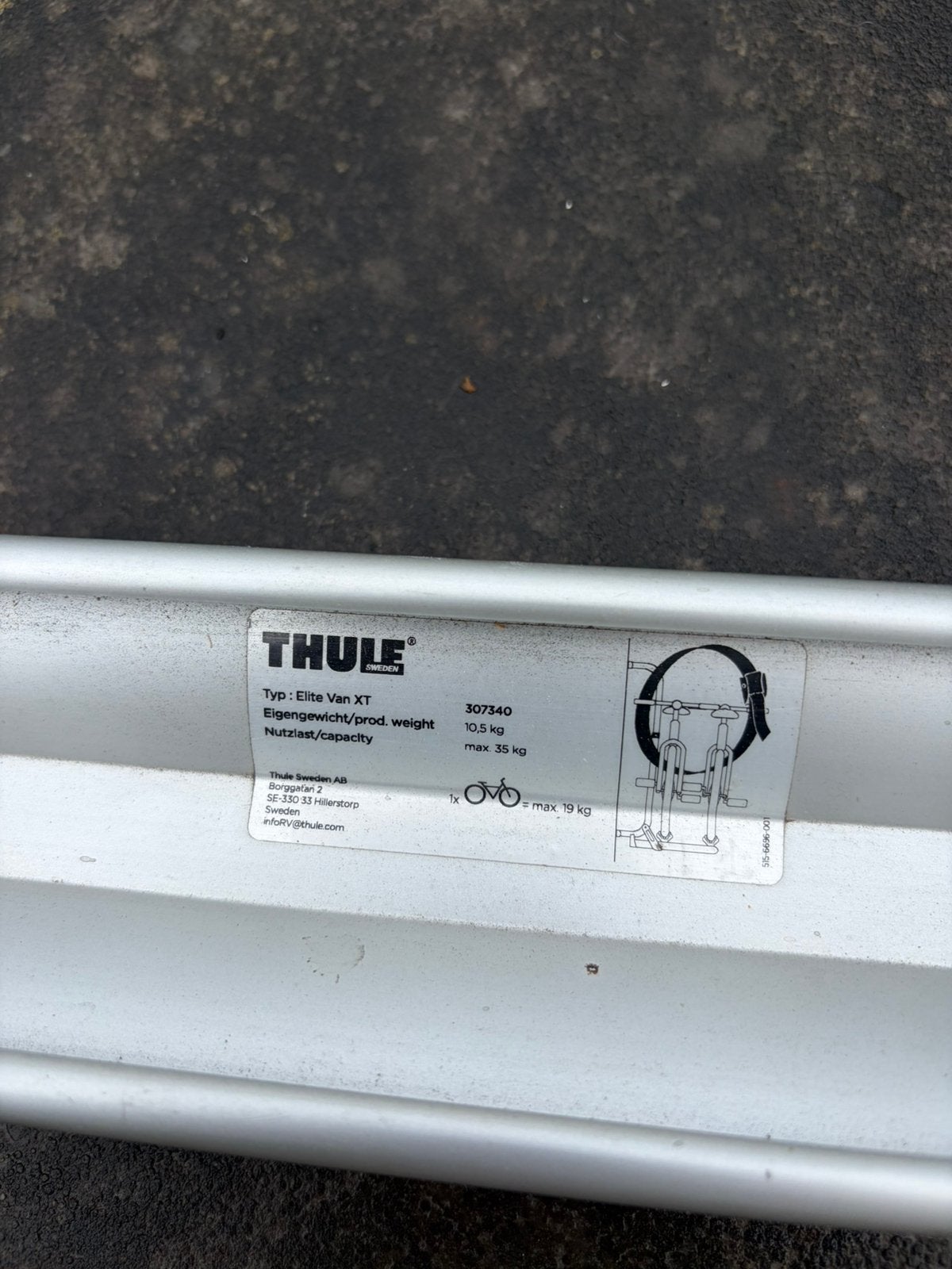 Thule fietsdrager buscamper goot, Ophalen, Zo goed als nieuw, Trekhaakdrager