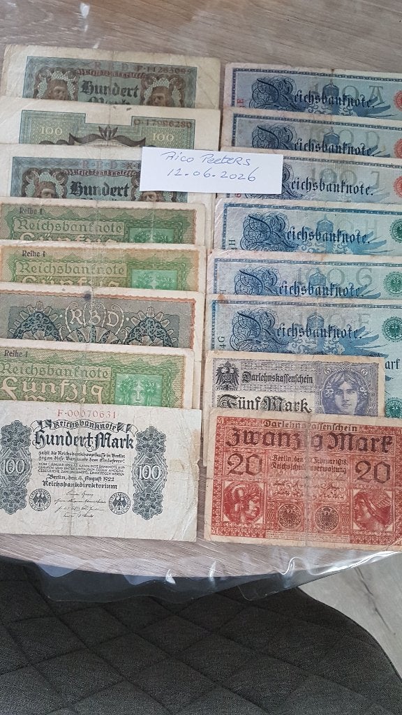 Bankbiljetten wereld, Verzenden, Overige landen, Setje