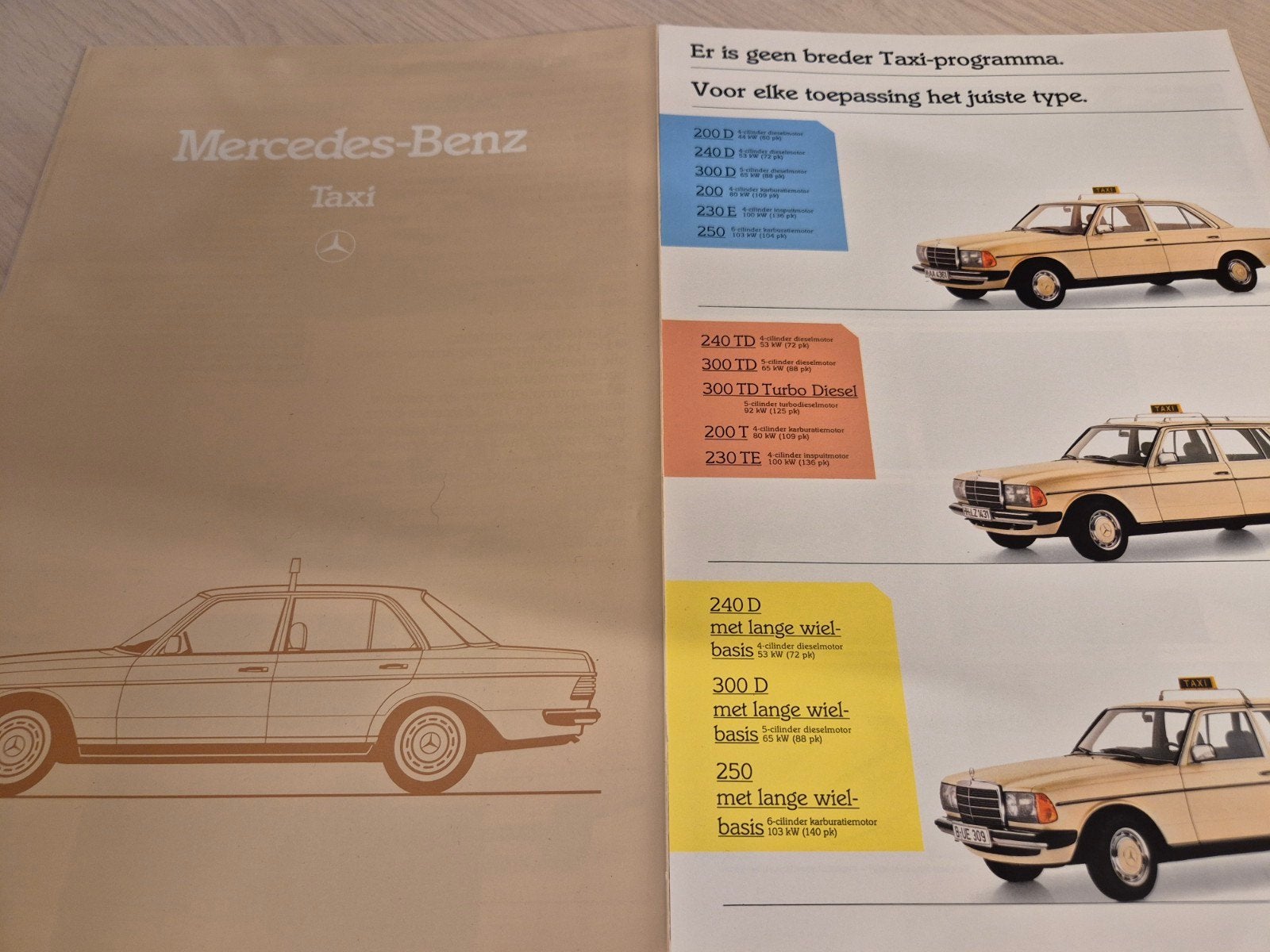 1983 Nederlands Mercedes w123 200 300 taxi óók 250L lang izg, Ophalen of Verzenden, Zo goed als nieuw, Mercedes
