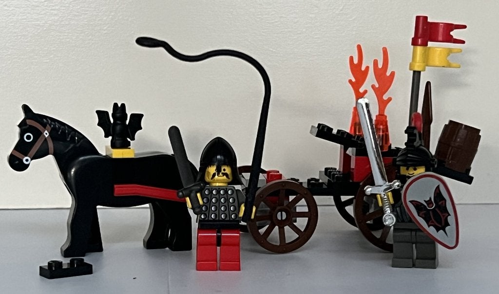 Lego 6027 Bat Lord's Catapult / Fright Knights, Lego, Ophalen of Verzenden, Castle, Complete set