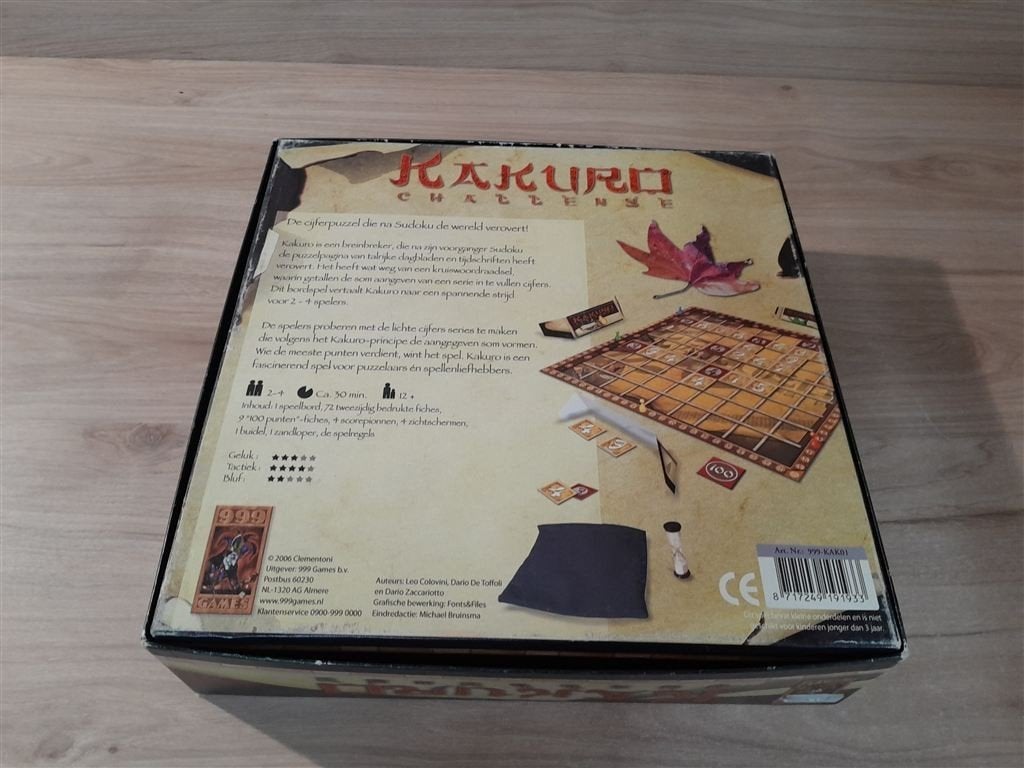 Kakuro - challenge - 999 games - s5636, Verzenden, Zo goed als nieuw