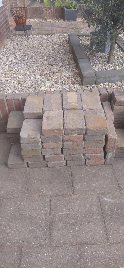 Gratis gebruikte terrastegels/klinkers, Ophalen, Gebruikt, Klinkers, 10 m² of meer