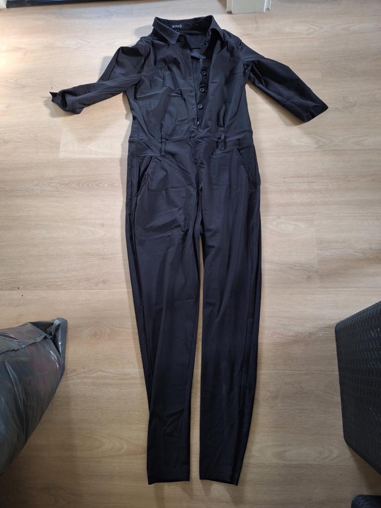 Mi Piace Jumpsuit Zwart Maat L - Zo goed als nieuw, Kleding | Dames, Jumpsuits, Mi Piace, Zwart, Maat 42/44 (L), Ophalen of Verzenden