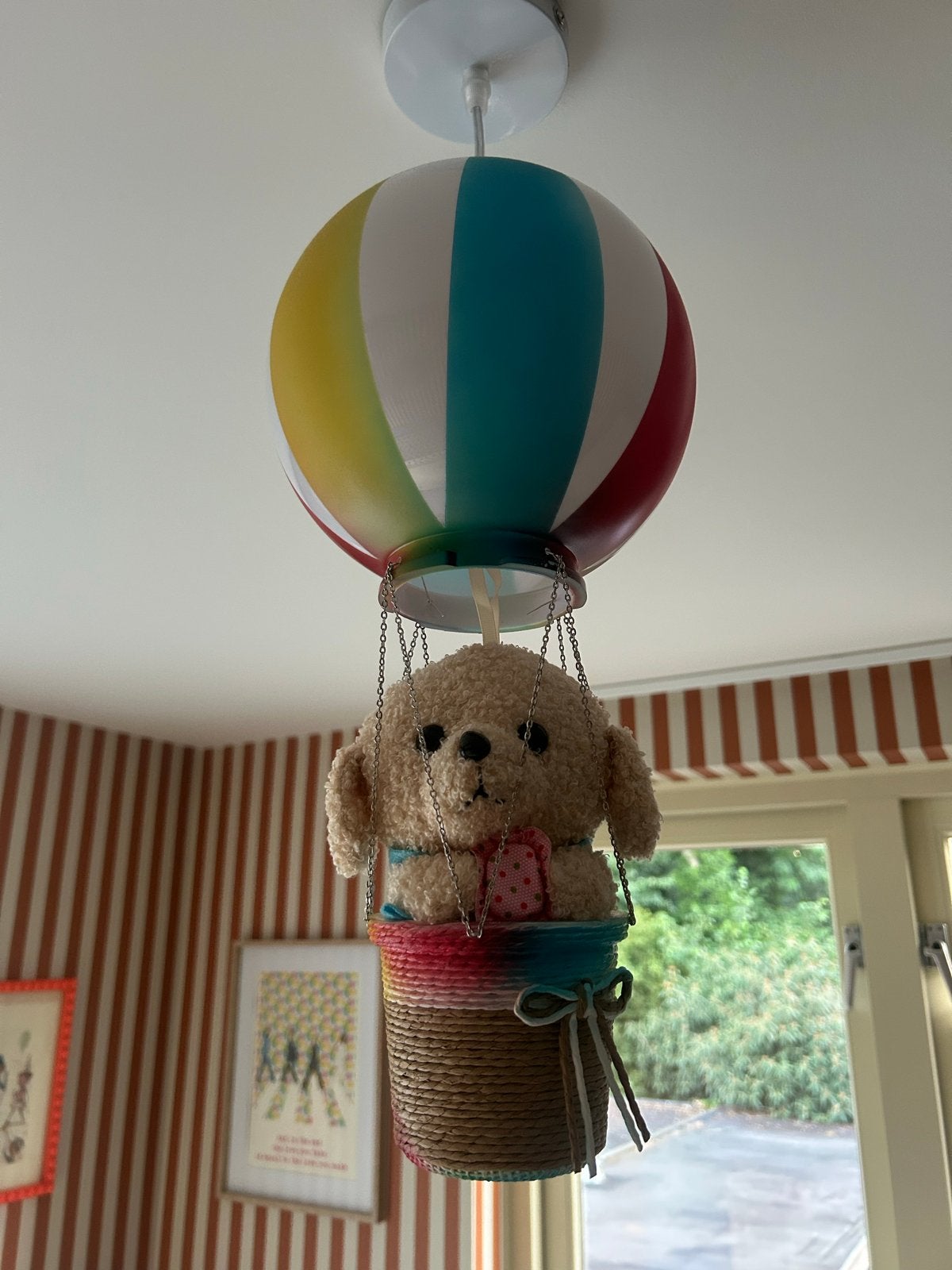 Creatieve ballon kroonluchter met acryl teddybeer, Ophalen of Verzenden, Nieuw, Kunststof, Overige fittingen