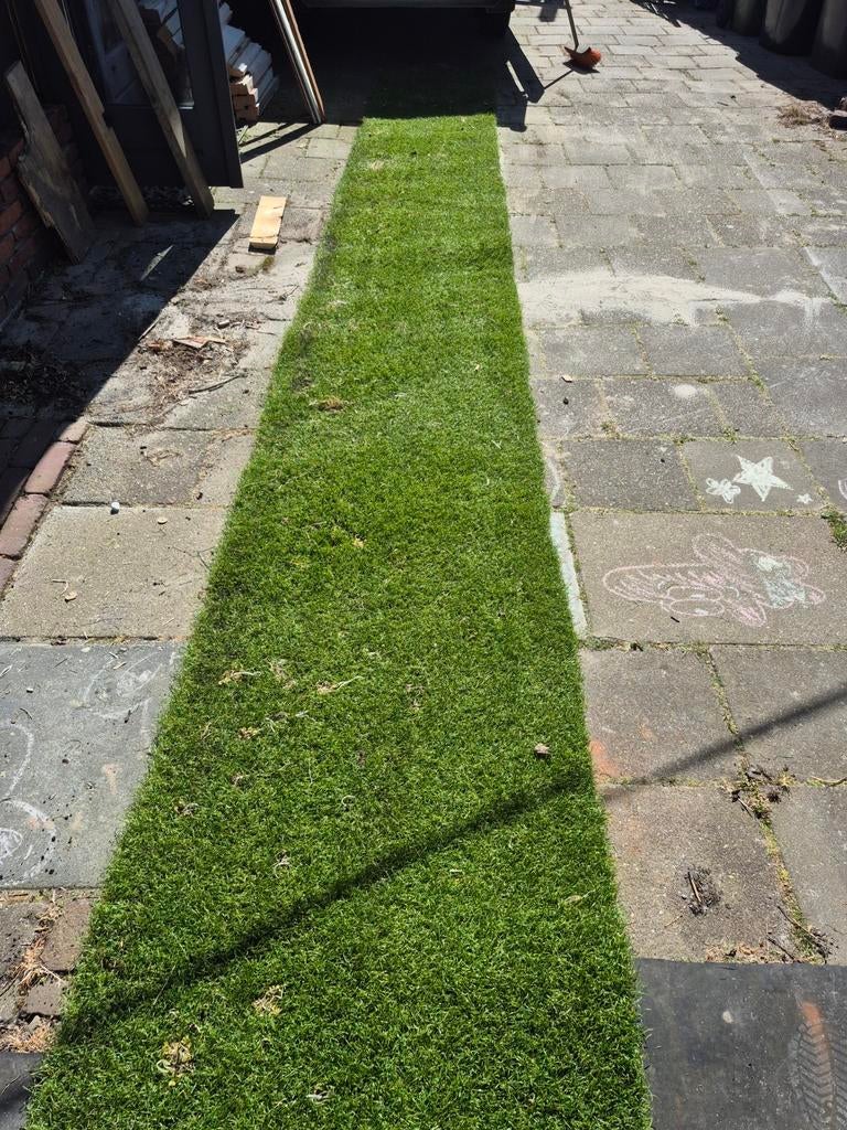 Kunstgrasstrook voor tuin of balkon, Ophalen, Gebruikt, Minder dan 10 m², Kunstgras