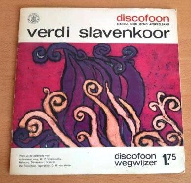 Verdi Slavenkoor - Discofoon ‎– 7058 - uit 1968, Opera of Operette, 7 inch, Ophalen of Verzenden, Zo goed als nieuw