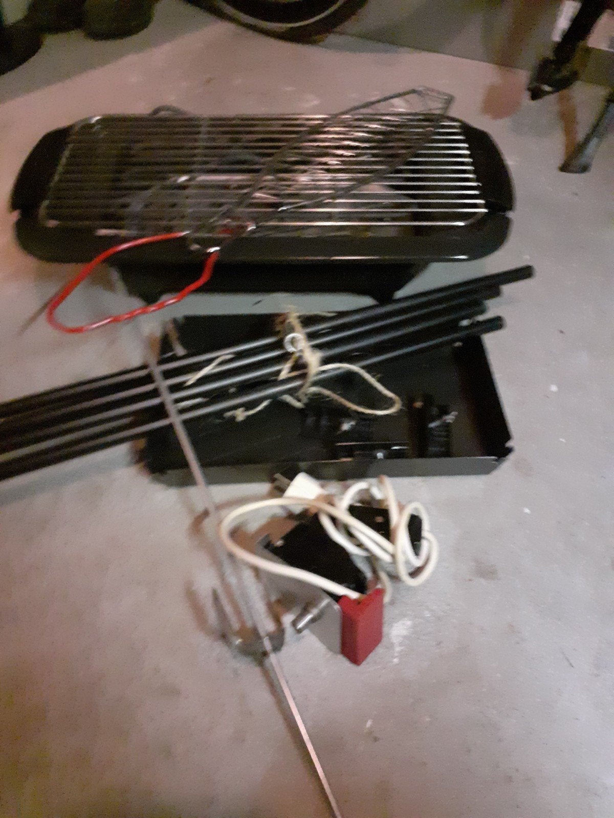 elektrische barbecue op pootjes, Tuin en Terras, Ophalen, Gebruikt