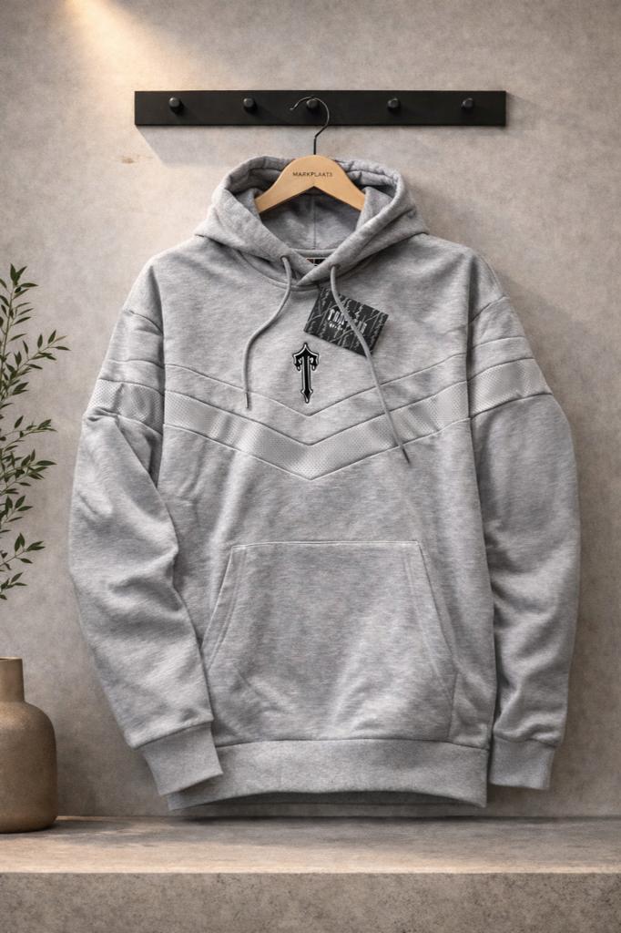 Trapstar Hoodie Grey Center Logo XL Streetwear, Ophalen of Verzenden, Zo goed als nieuw, Maat 56/58 (XL), Grijs