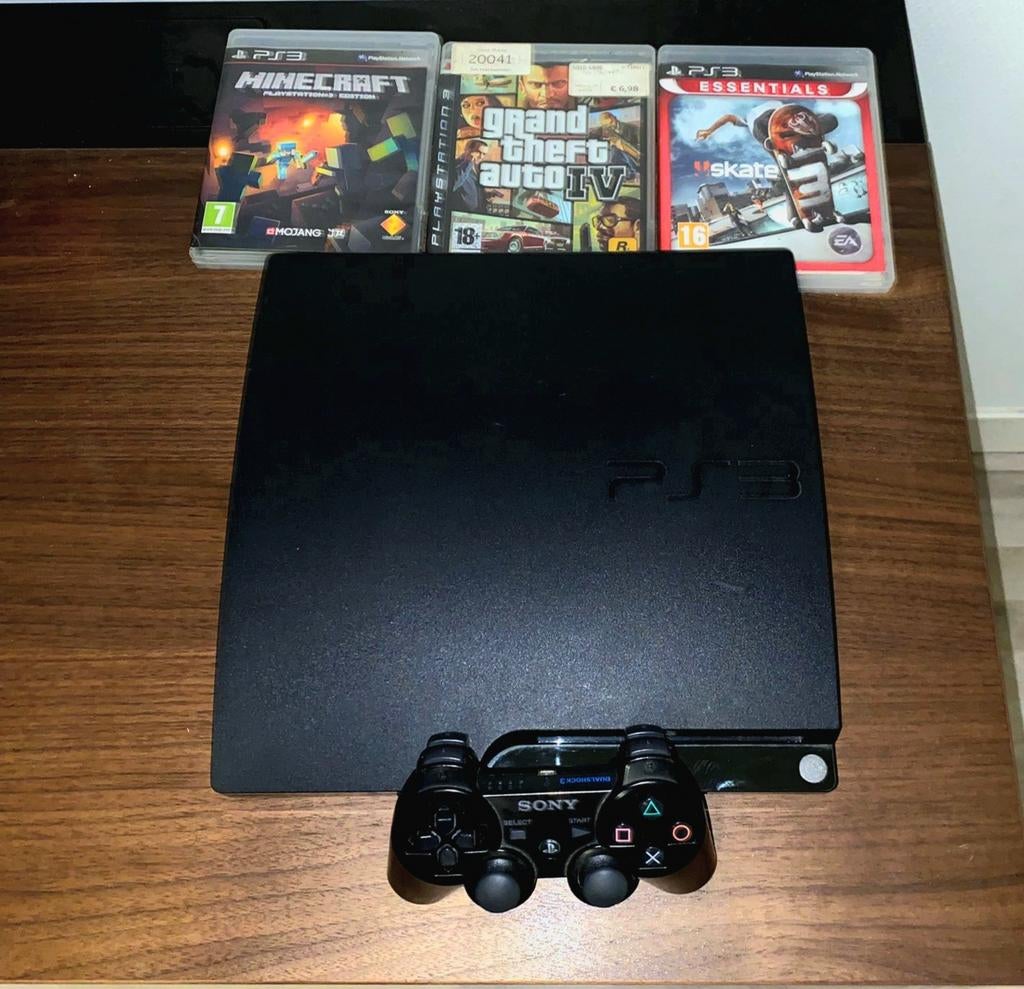 PlayStation 3 Slim (111GB) + 12 Games + HDMI + Controller, Spelcomputers en Games, Spelcomputers | Sony PlayStation 3, Ophalen