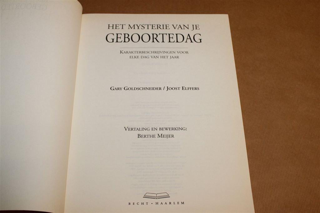 Mysterie van je Geboortedag — Karakter per Dag, Ophalen of Verzenden, Gelezen, Overige onderwerpen, Achtergrond en Informatie