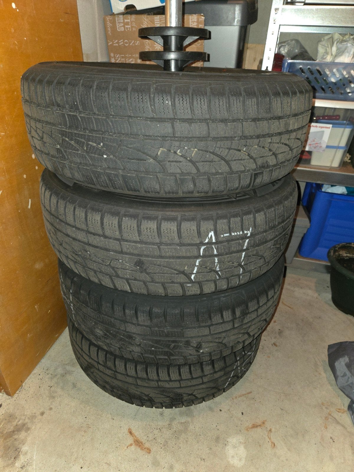 Winterbanden Hankook, Ophalen, Gebruikt, 15 inch, Banden en Velgen