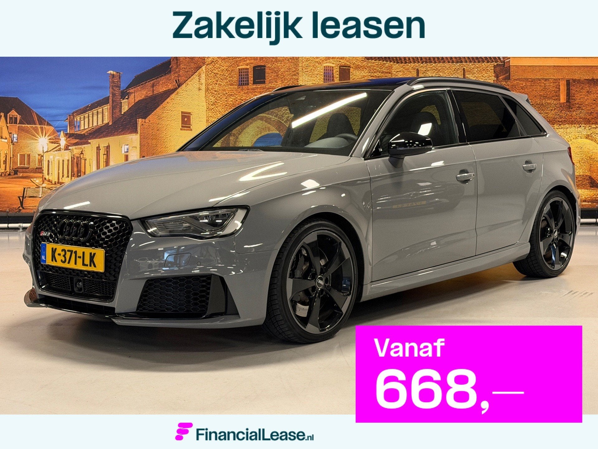 Audi RS3 2.5 TFSI Quattro Aut Panodak B&O Nardo Grijs, Automaat, Dealer onderhouden, Gebruikt, RS3