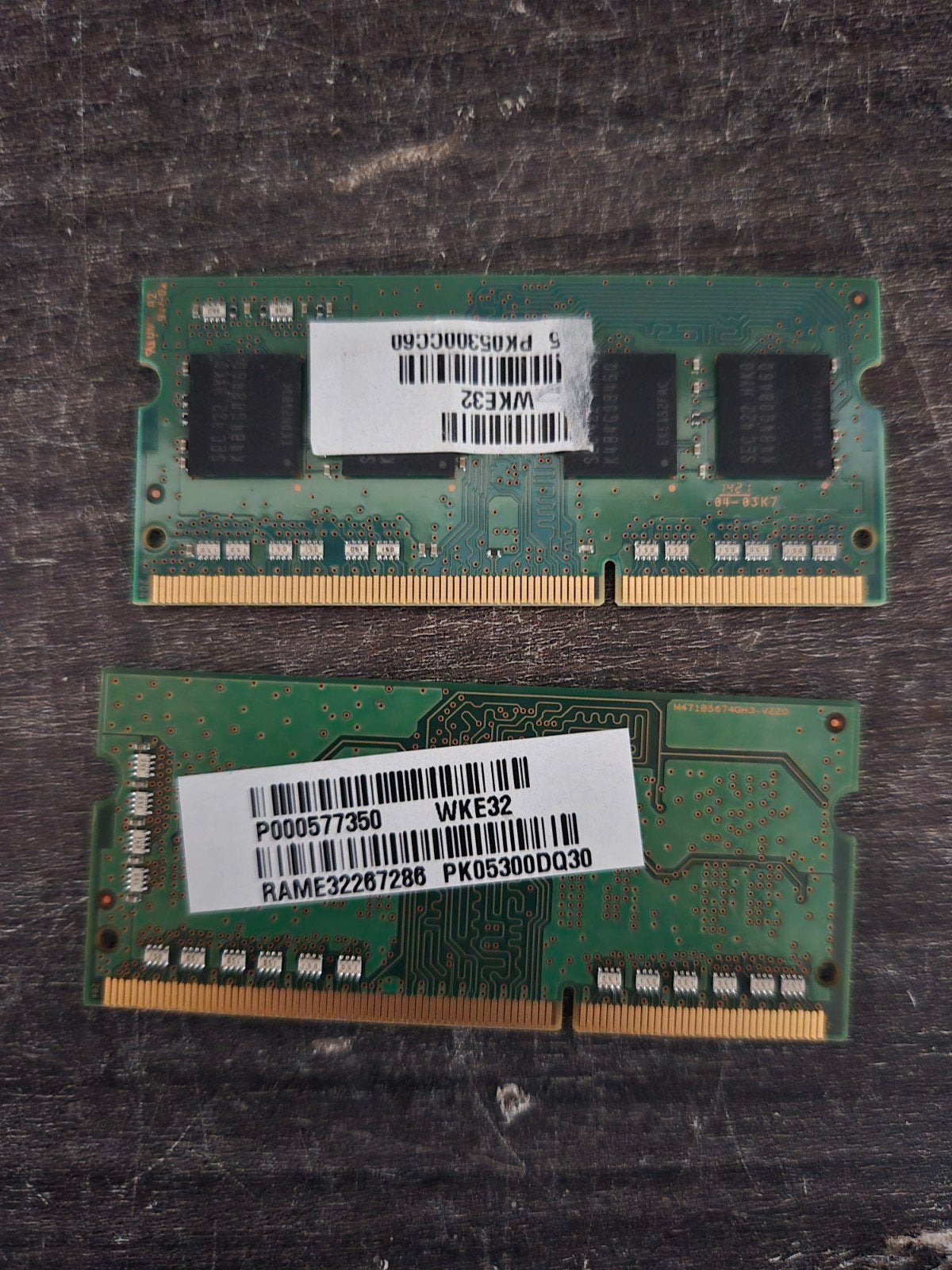 Samsung 4GB DDR3L SO-DIMM Laptop Geheugen (2 stuks), Gebruikt, DDR3, Ophalen of Verzenden, Laptop