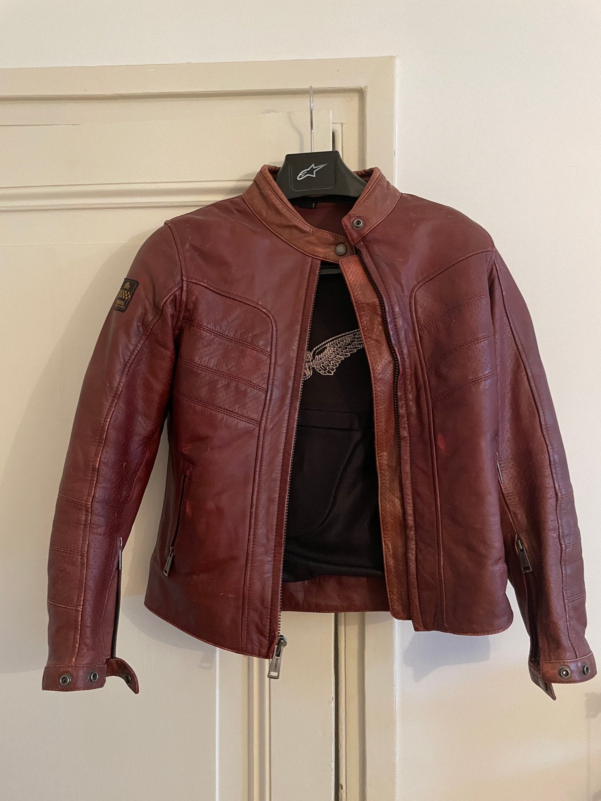 Helstons Motor jas dames., Ophalen of Verzenden, Gedragen, Bruin, Jasje
