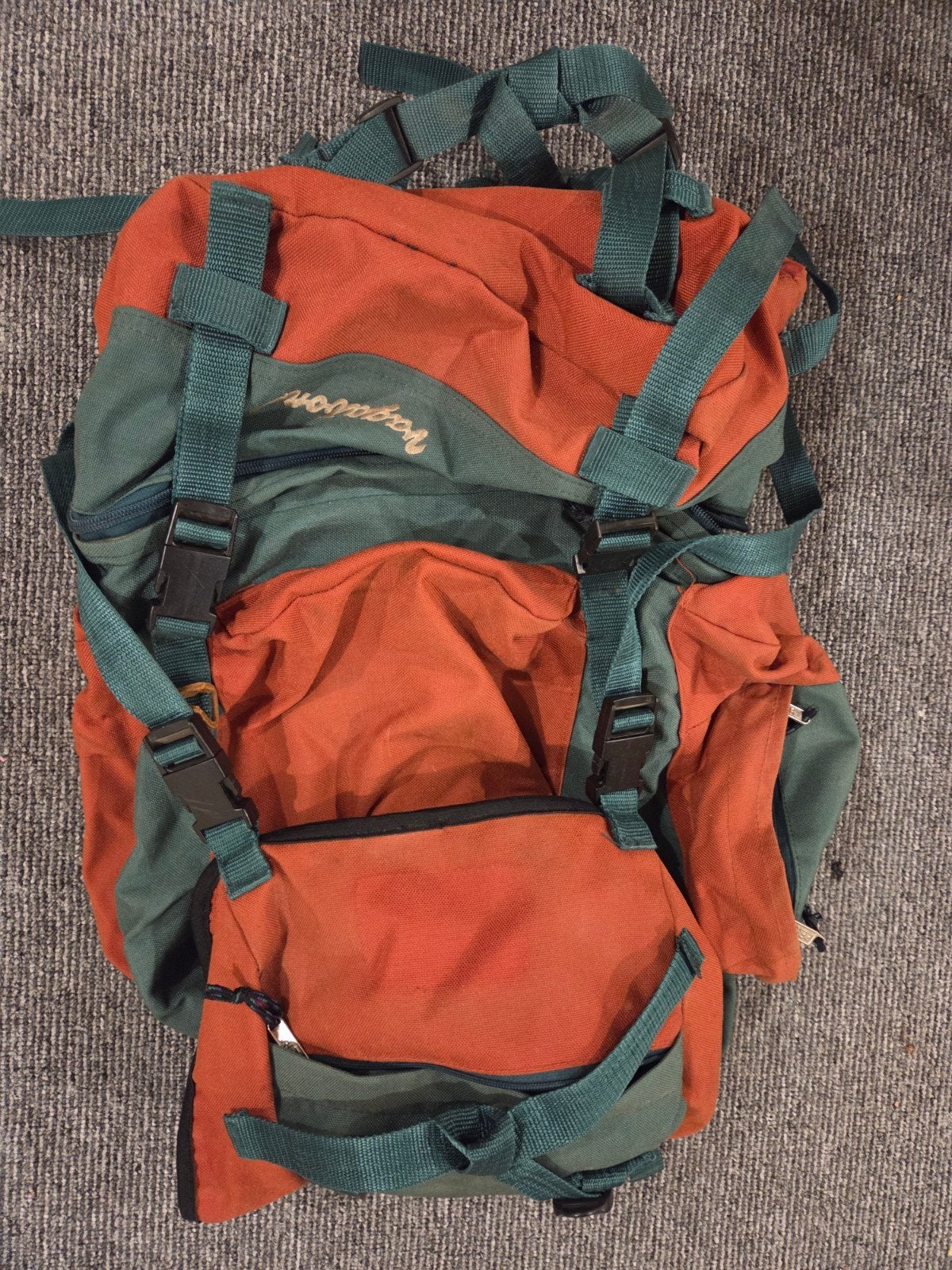 Vagabond Trekking Rugzak - Oranje/Groen, Overige merken, 40 cm of meer, Gebruikt, Ophalen of Verzenden
