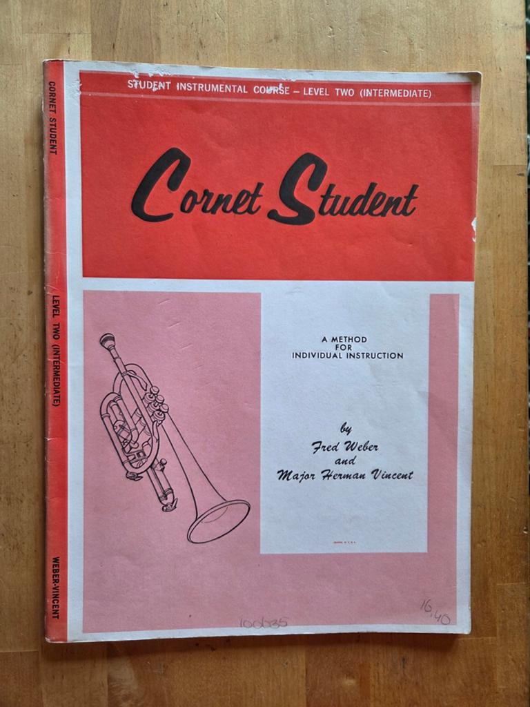 Cornet Student - Lesboek Cornet (Fred Weber), Gebruikt, Overige genres, Les of Cursus, Ophalen of Verzenden