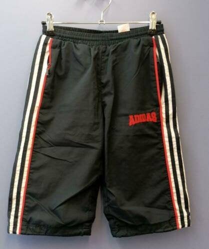 Adidas donker blauwe sport broek bermuda capri 140 nr 35783