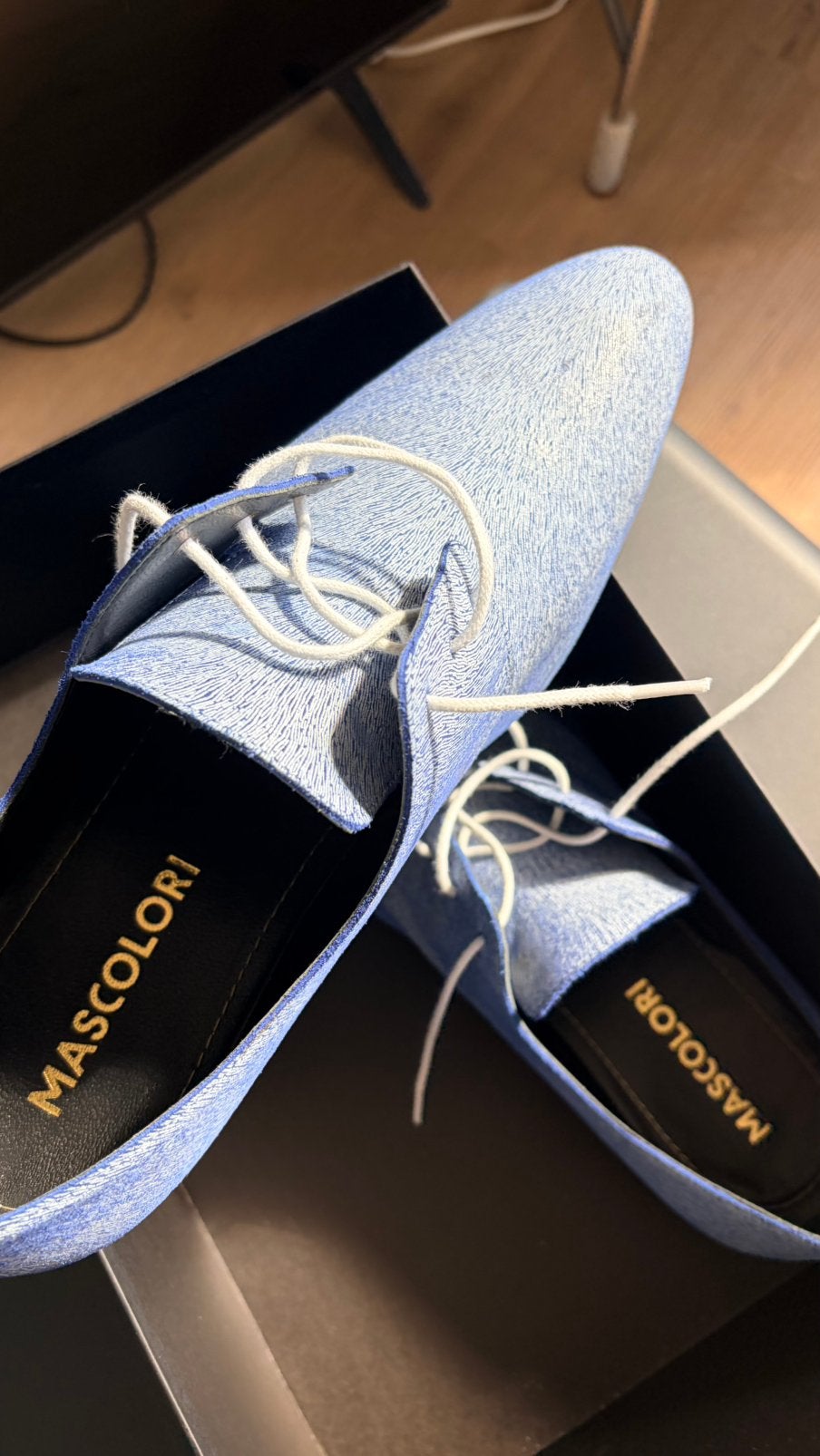 Mascolori herenschoenen, Kleding | Heren, Schoenen, Verzenden, Zo goed als nieuw, Blauw