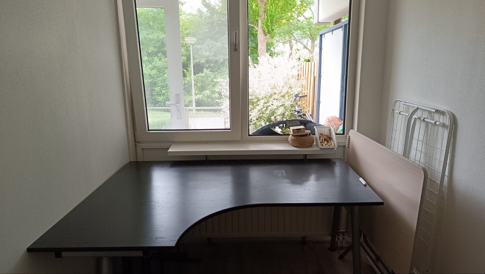Ikea Galant Hoekbureau Zwart, Ophalen, 160 cm, 120 cm, Hoekbureau