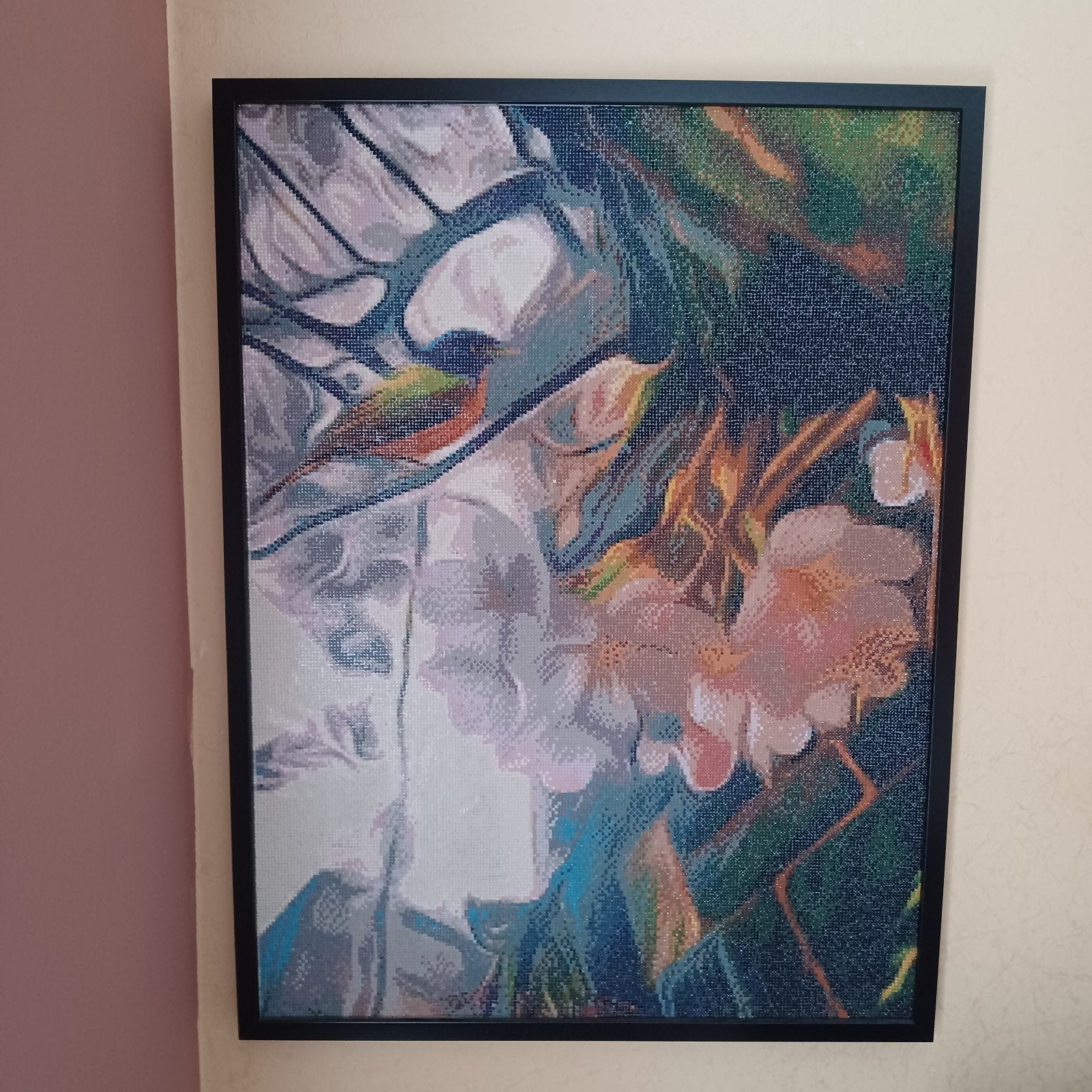Groot Diamond painting schilderij, Ophalen