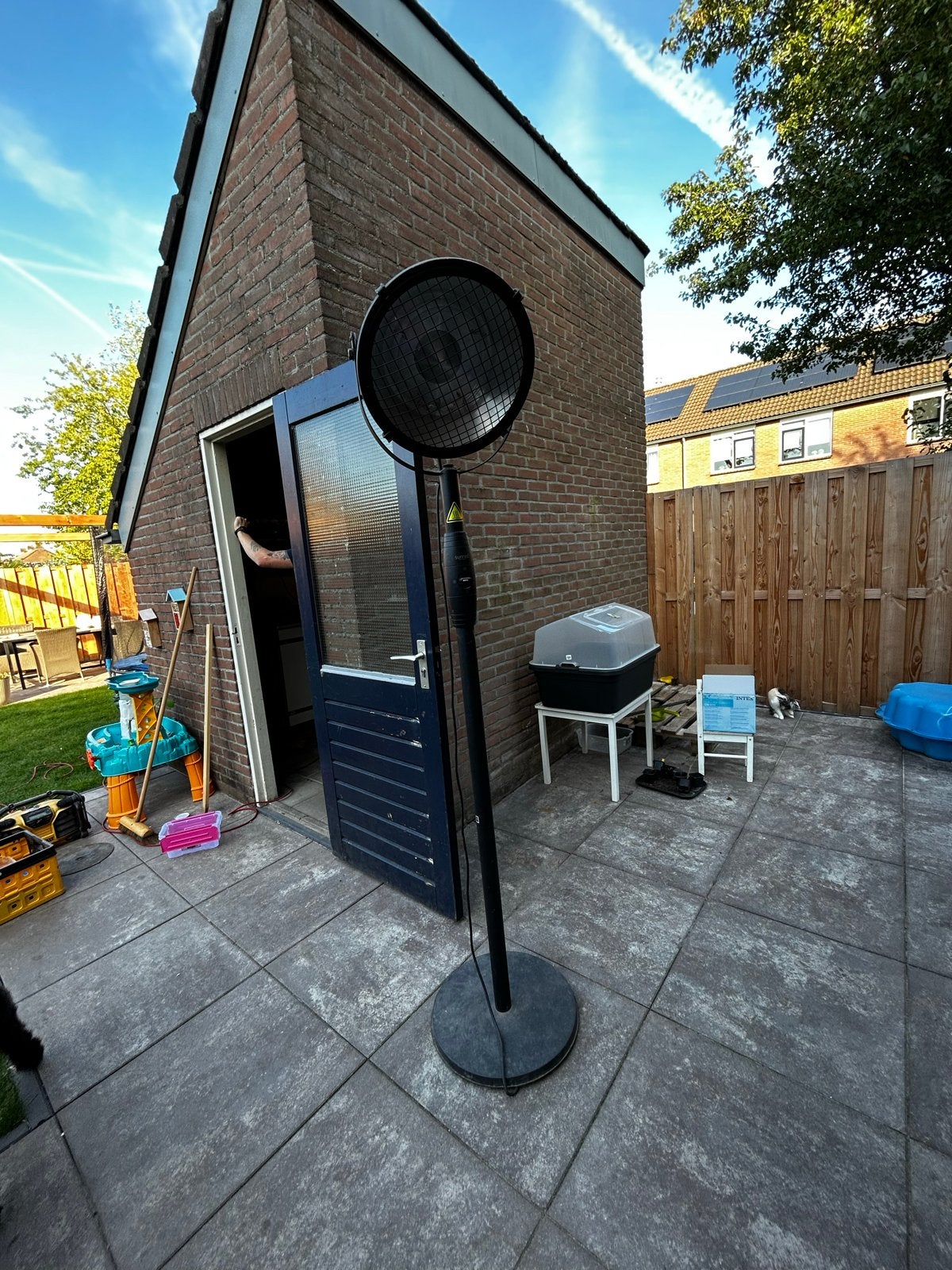 Sunred Bright Indus II staande terrasverwarmer 2100 Watt, Ophalen, Gebruikt, Elektrisch, Vloer