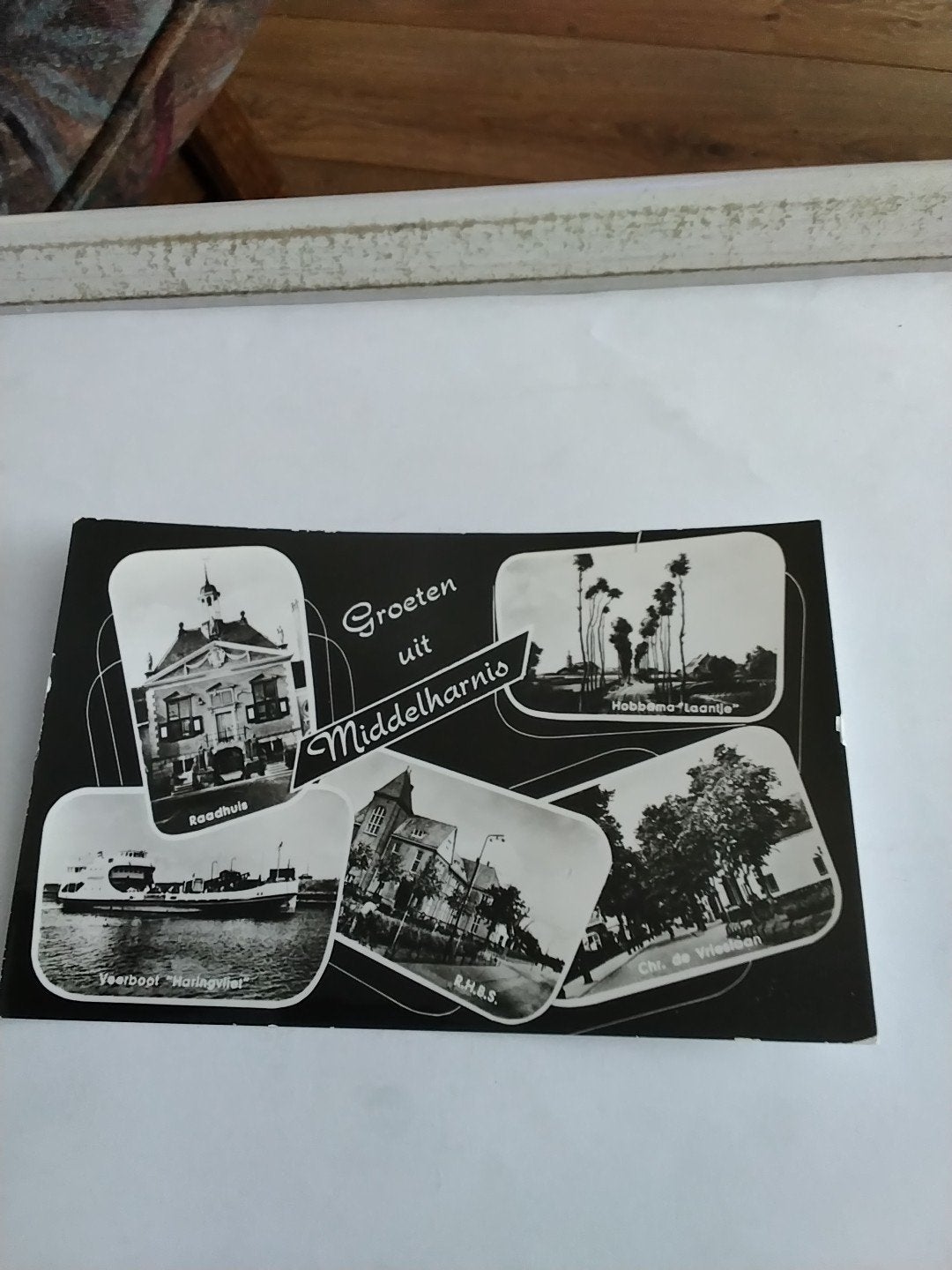 Oude ansichtkaart Groeten uit Middelharnis - Echte  foto, Ophalen of Verzenden