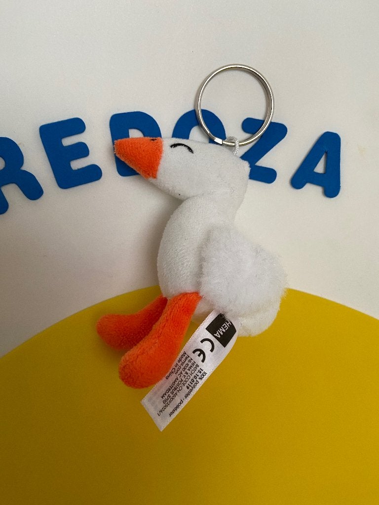 K3236 hema sleutelhanger eend gans, Ophalen of Verzenden, Zo goed als nieuw, Eend