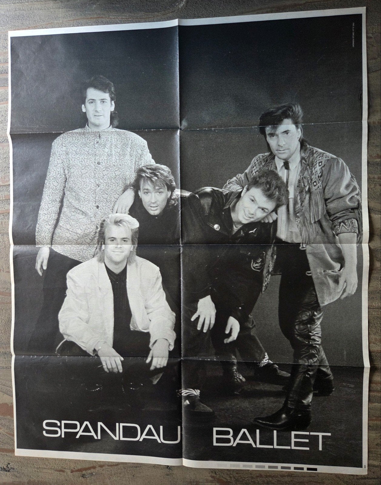Spandau Ballet Poster - Vintage Muziek Poster, Ophalen of Verzenden, Zo goed als nieuw, A1 t/m A3, Muziek
