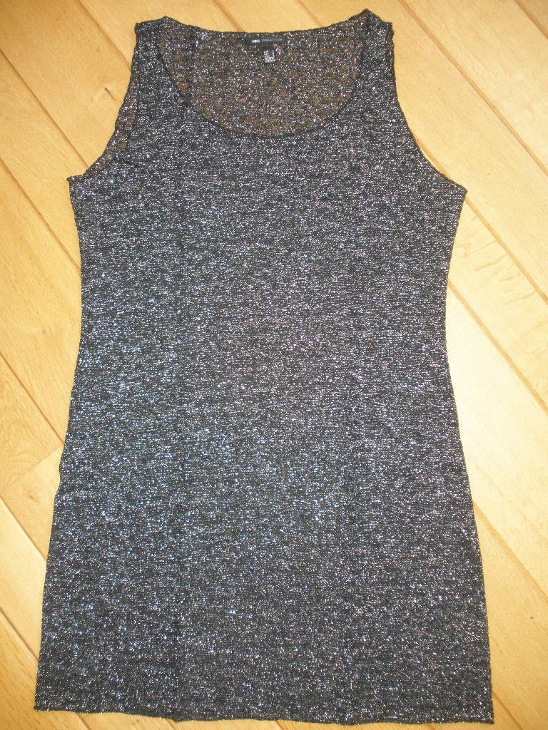 MANGO MNG Collection jurk zwart zilver maat L - nieuw -, Maat 38/40 (M), Mango, Zwart, Nieuw