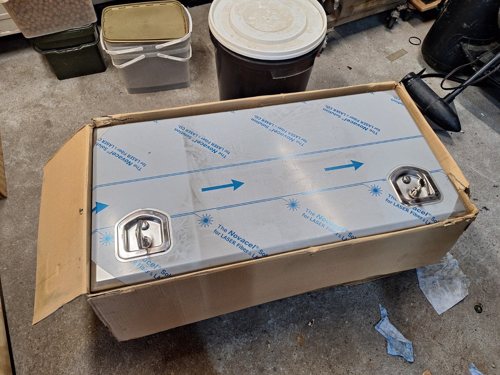 Aluminium Gereedschapskist / Opbergkist (Nieuw) vrachtwagen, Ophalen, Nieuw, Voor, Spatbord