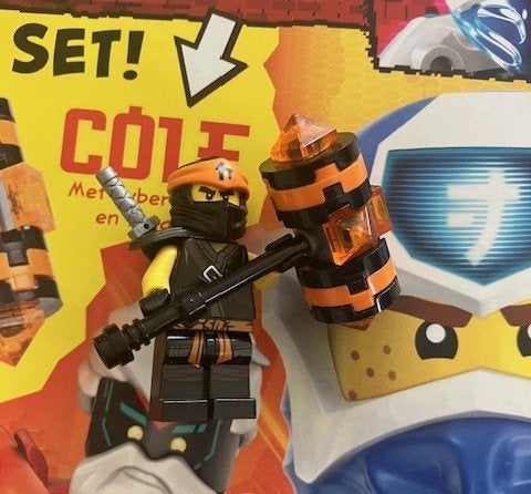 Lego 892062 Ninjago Cole Foil Pack 4.50 vast, Lego, Ophalen of Verzenden, Zo goed als nieuw, Compleet