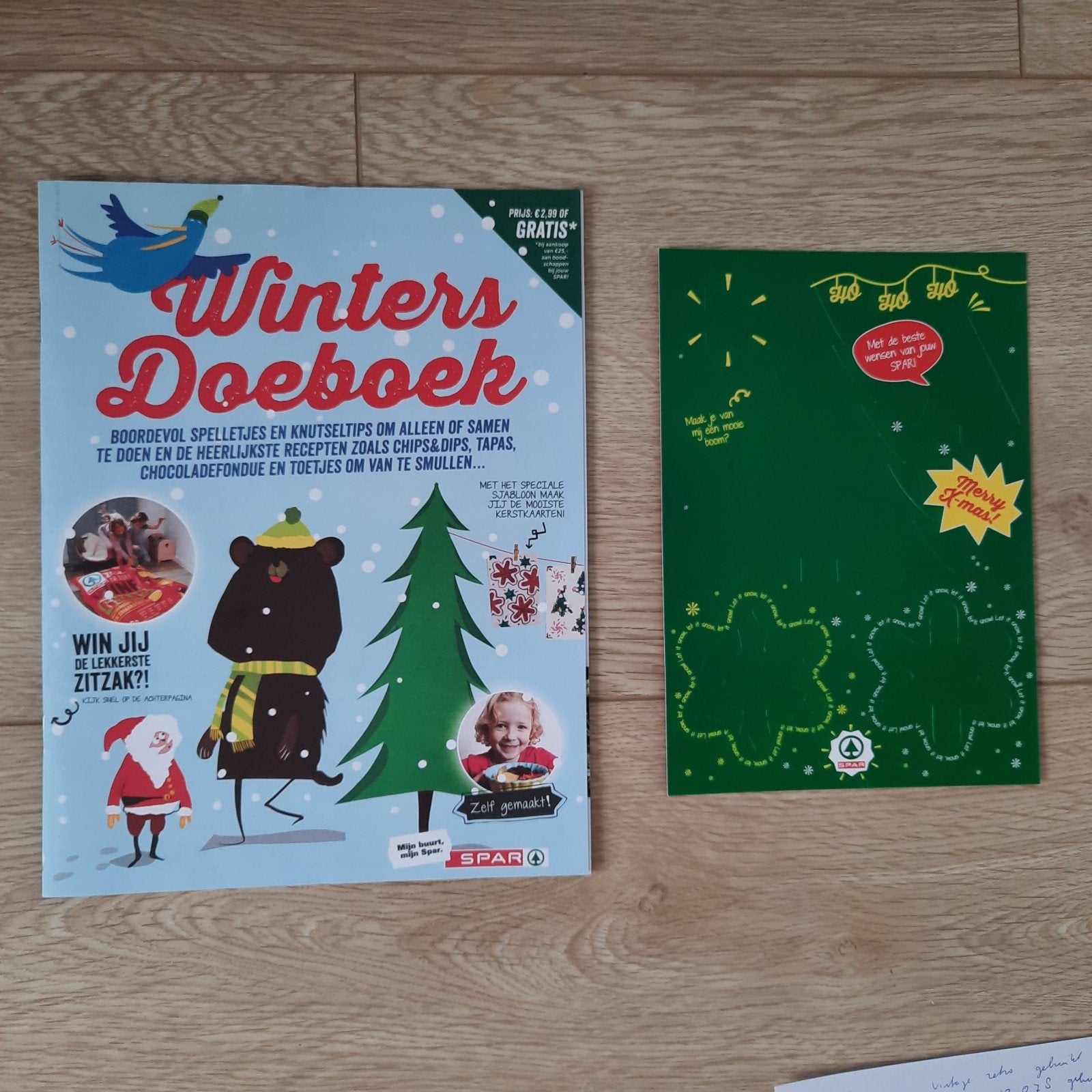 Winter doeboek boek 2015 uitgegeven door Spar, Ophalen of Verzenden, Zo goed als nieuw