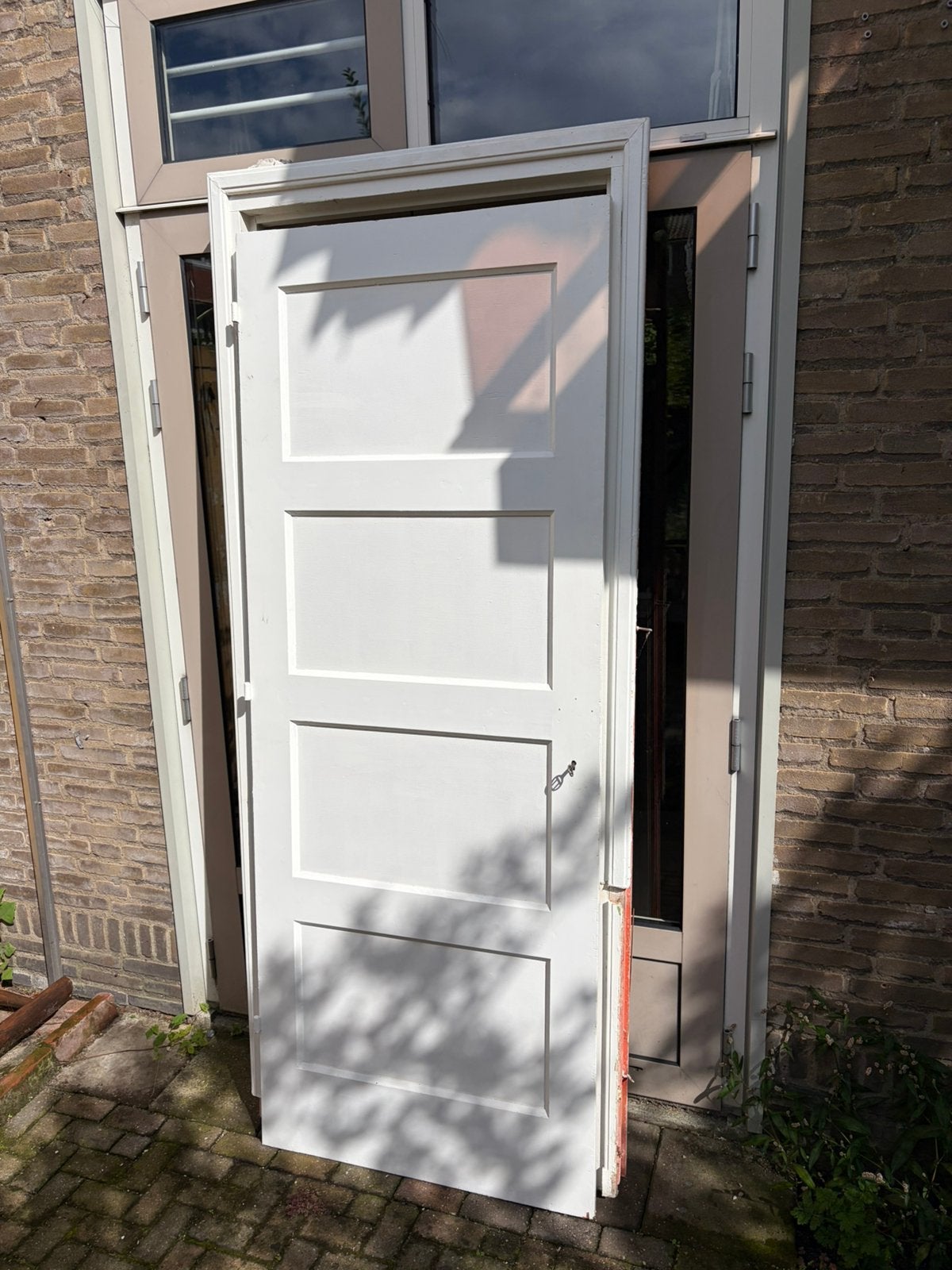 2 paneeldeuren uit 1949 met kozijn, Ophalen, Gebruikt, Minder dan 80 cm, Binnendeur