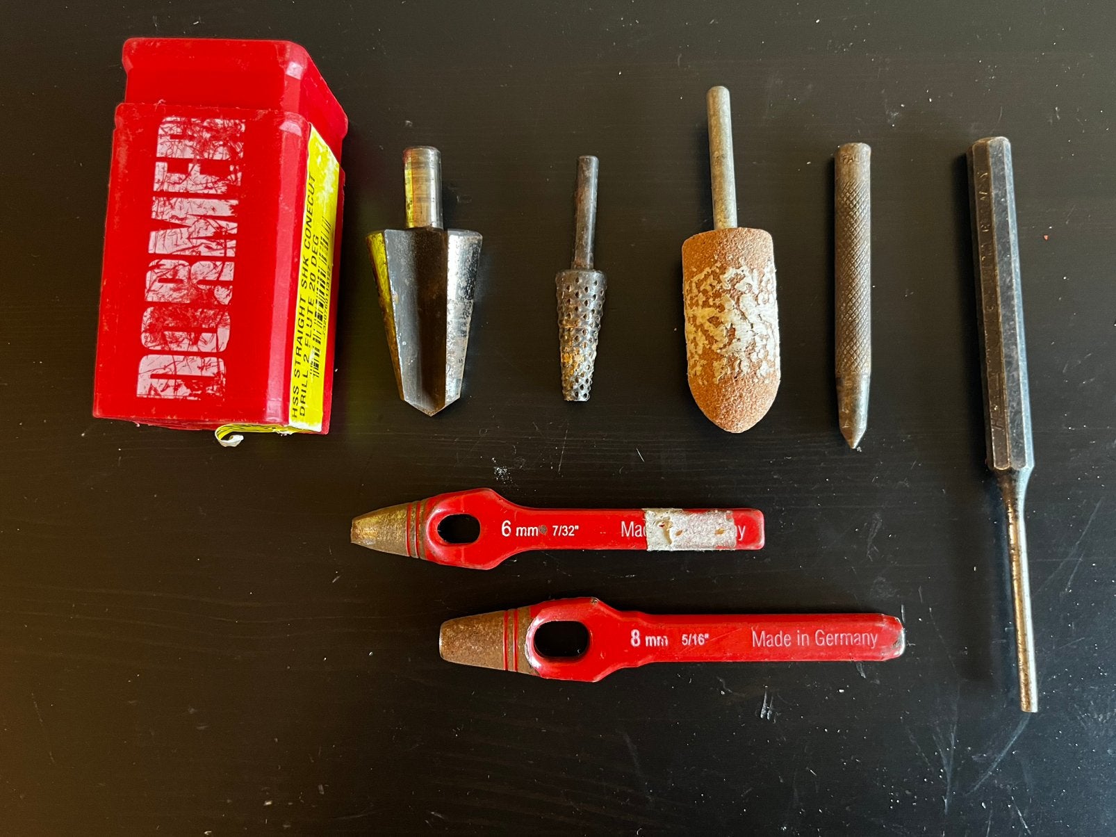 Diverse handgereedschap holpijp frees centerpons, Ophalen of Verzenden, Gebruikt