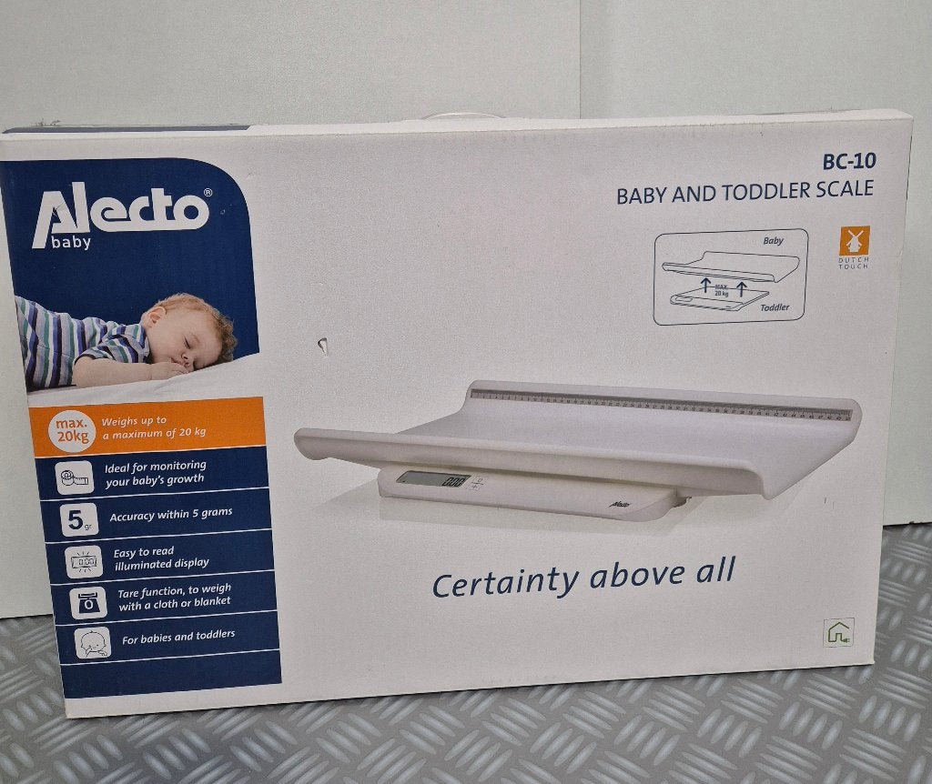 Alecto Bc-10 Baby/Peuter Weegschaal.., Witgoed en Apparatuur, Ophalen, 1 tot 500 gram, Nieuw, Digitaal