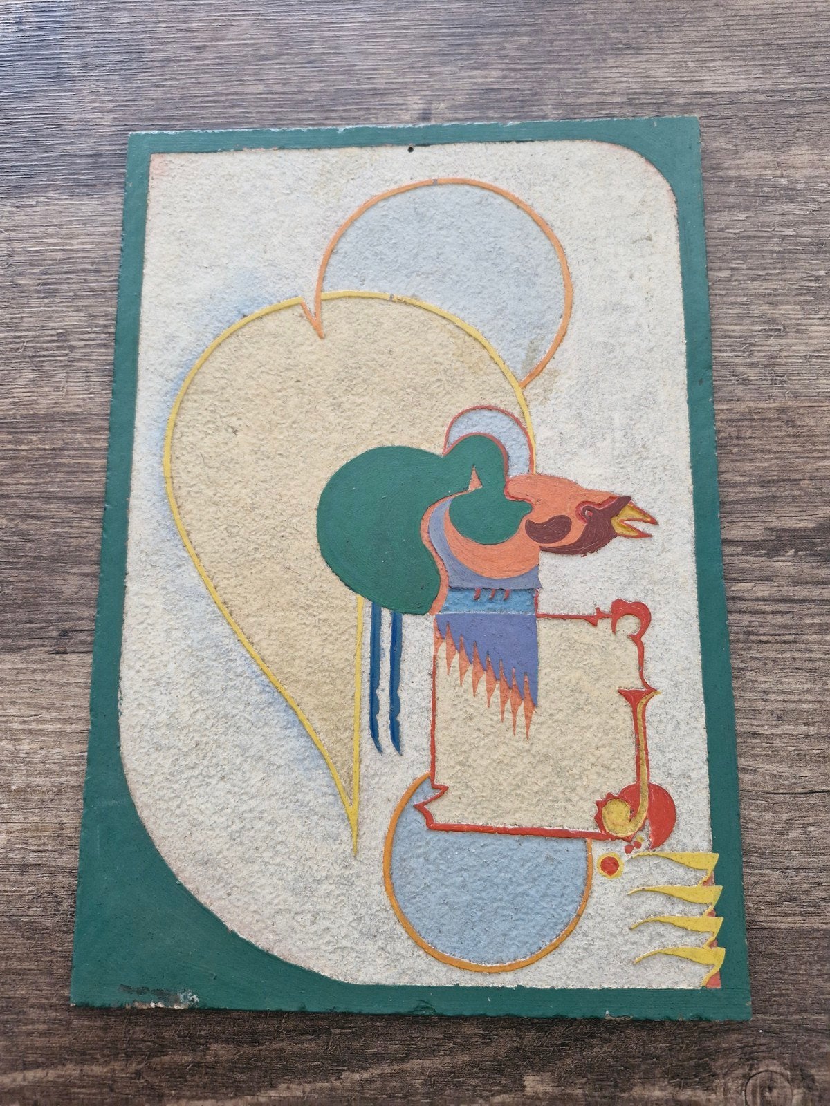 Abstracte Vogel tegel, Antiek en Kunst, Ophalen of Verzenden