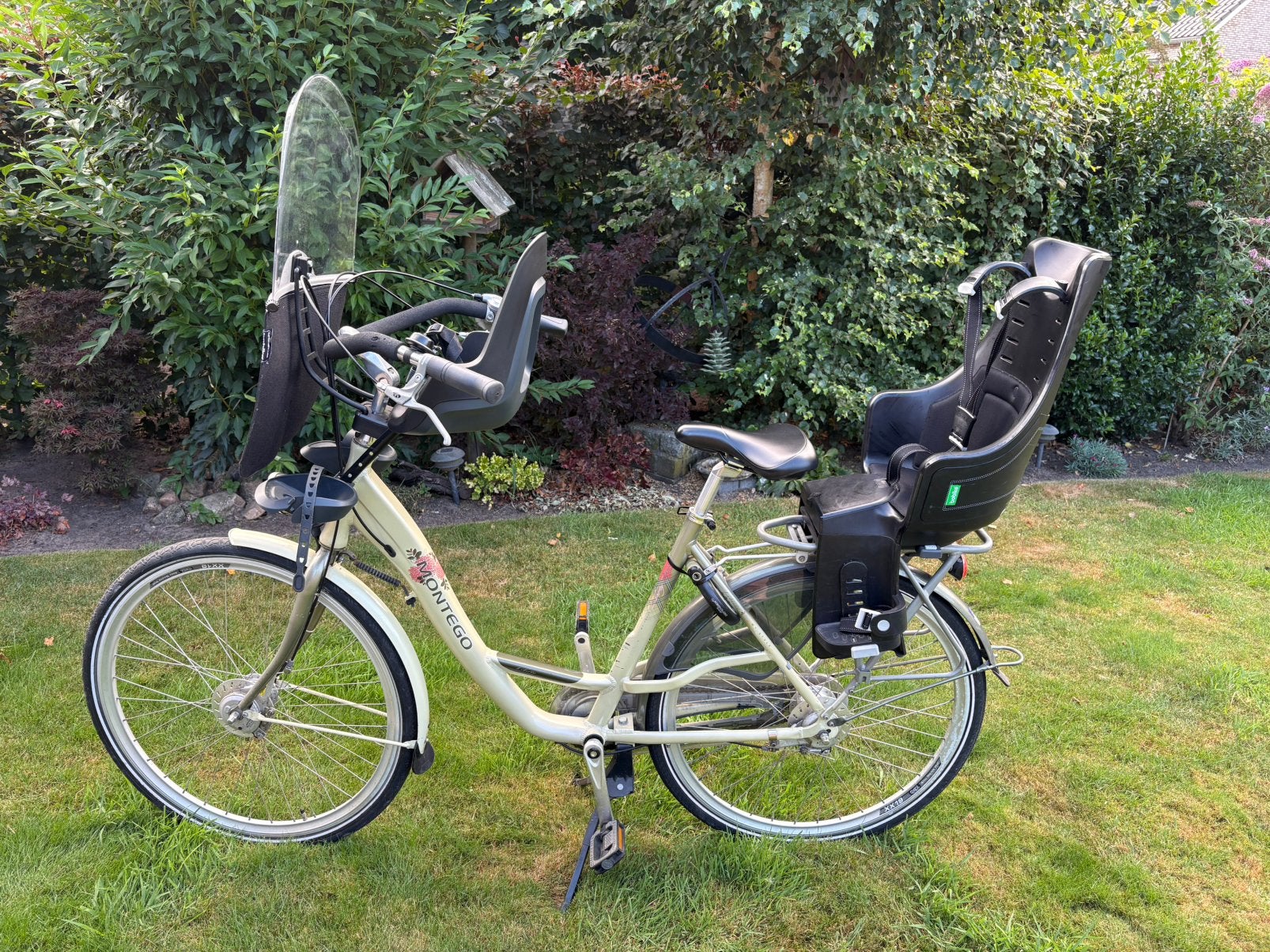 Montego Moederfiets met 2 zitjes, Fietsen en Brommers, Fietsen | Dames | Moederfietsen, Versnellingen, Zo goed als nieuw, Ophalen