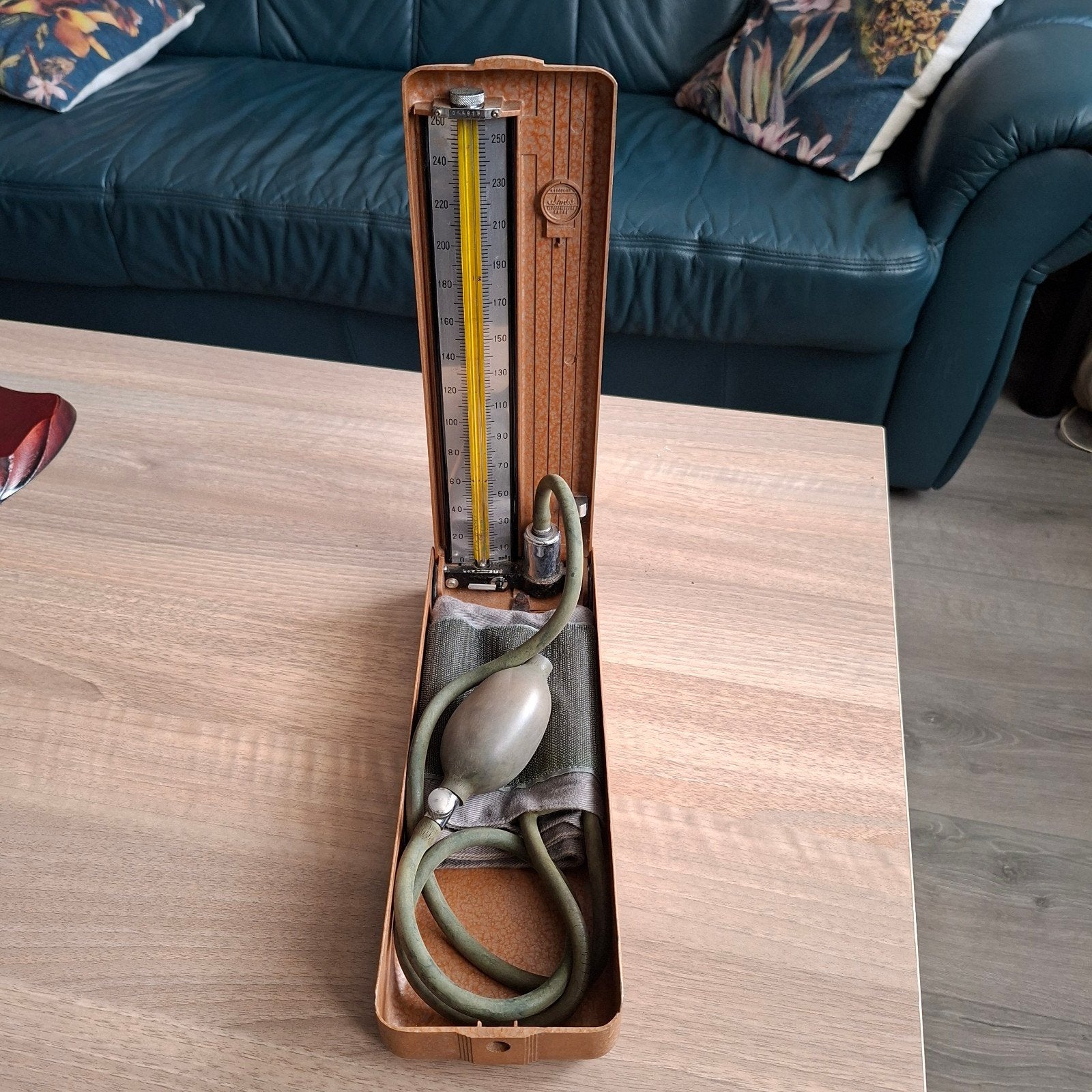 Vintage Mercurial Sanes Bloeddrukmeter, Antiek en Kunst, Ophalen of Verzenden
