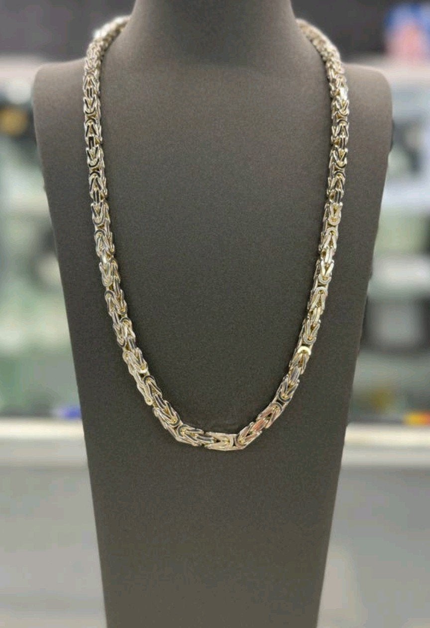 Konings schakel zilver met armband  set, Sieraden, Tassen en Uiterlijk, Kettingen, Ophalen, Zo goed als nieuw, Zilver, Zilver