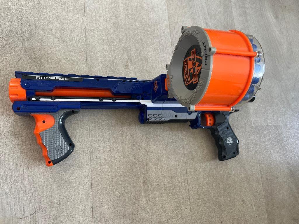 Nerf schiet pistool, Ophalen, Gebruikt