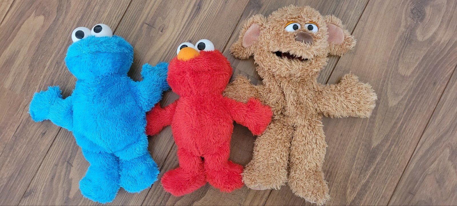 3 Sesamstraat poppen. (Met geluid), Verzamelen, Poppetjes en Figuurtjes, Ophalen of Verzenden, Zo goed als nieuw