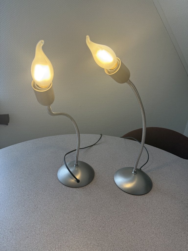 2 Vintage MOBO Light tafellampen uit jaren 80, Huis en Inrichting, Ophalen of Verzenden, Gebruikt