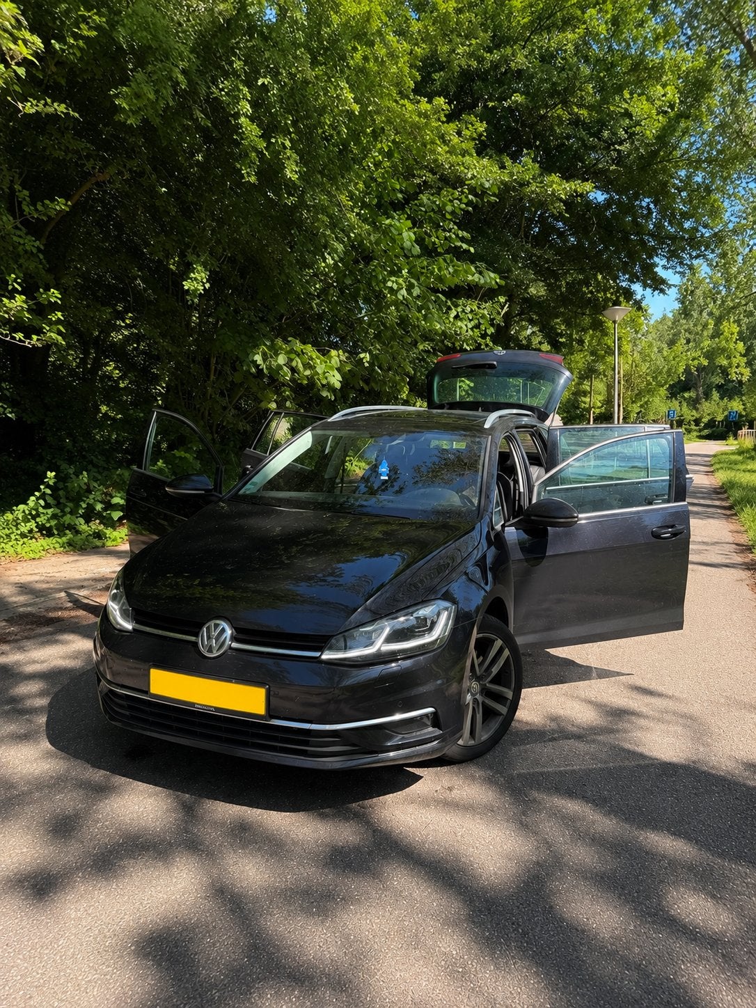 Volkswagen Golf Variant 2.0 TDI 150pk 7-DSG 2020 Zwart, Auto's, Volkswagen, 4 cilinders, Zwart, Stationwagon, Diesel