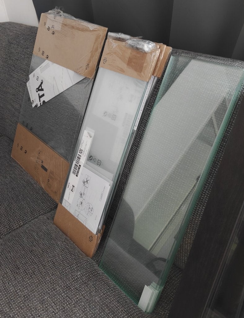 Glasplaten voor Ikea Besta kasten, Ophalen, 50 tot 100 cm, Minder dan 100 cm, 25 tot 50 cm