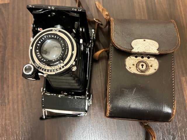 Zeiss Ikon Klio camera met Nettar Anastigmat lens, Ophalen of Verzenden, Gebruikt, Compact, Overige Merken