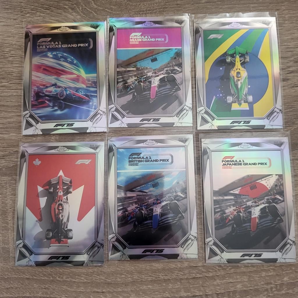 F1 Topps Chrome 2025 Diamond Drives 6x, Hobby en Vrije tijd, Verzamelkaartspellen | Overige, Ophalen of Verzenden