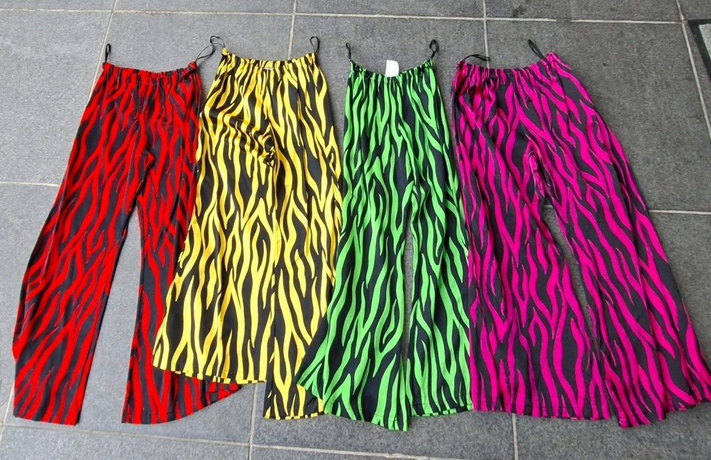 Kleurrijke broeken voor carnaval of een ander vrolijk feest, Ophalen of Verzenden, Gedragen, Carnaval