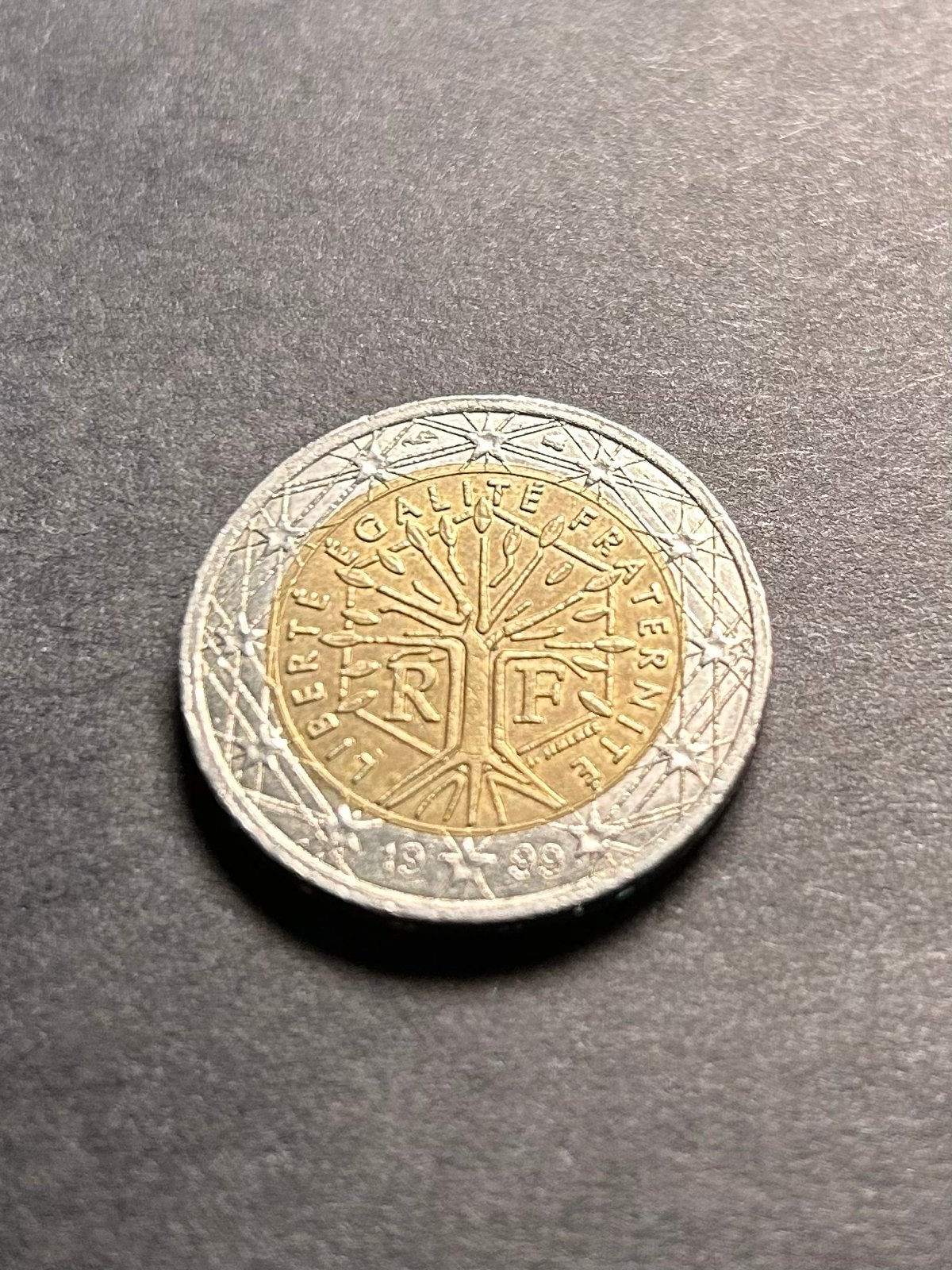 2 Euro munt Frankrijk 1999 - Liberté Egalité Fraternité, Postzegels en Munten, Munten | Europa | Euromunten, Verzenden, Frankrijk