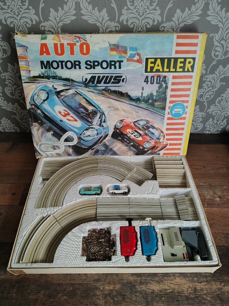 Racebaan 4004/ Mercedes 230SL/ Mercedes 220 / Faller AMS, Verzenden, Gebruikt, Elektrisch, Carrera